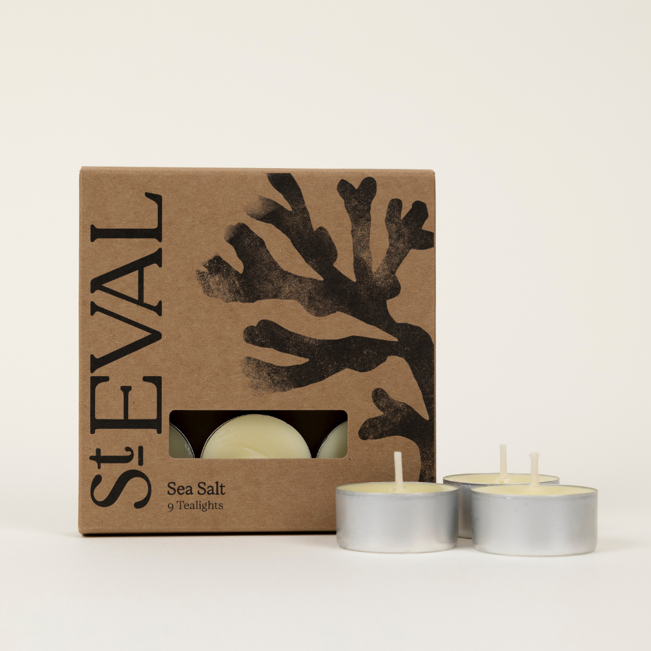 St Eval Sea Salt, Scented Tealights