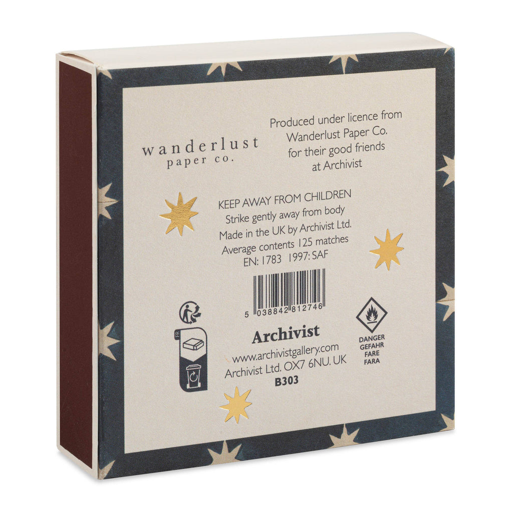 Archivist Navy Star Tile | Square - Safety Matches