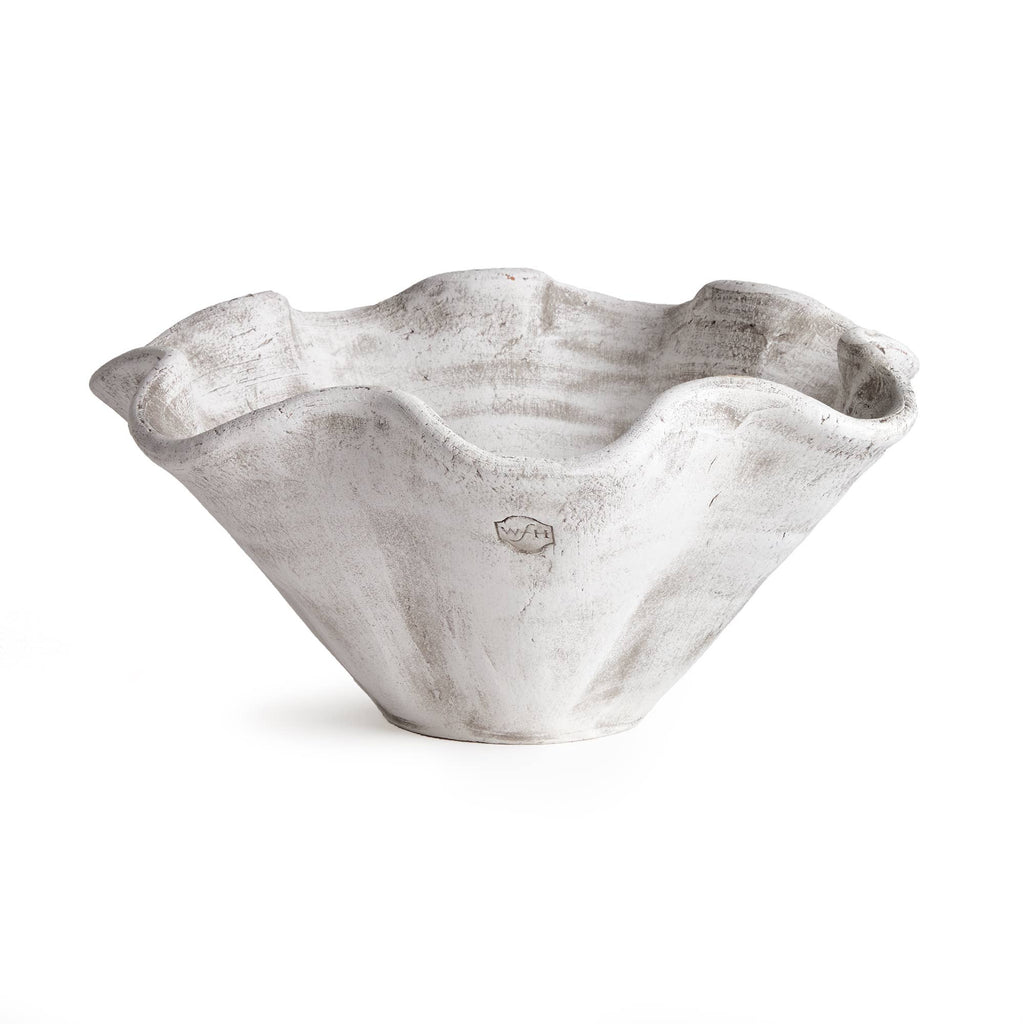 Napa Home & Garden Wakefield Handmade Wiley Pot #6, White Ash