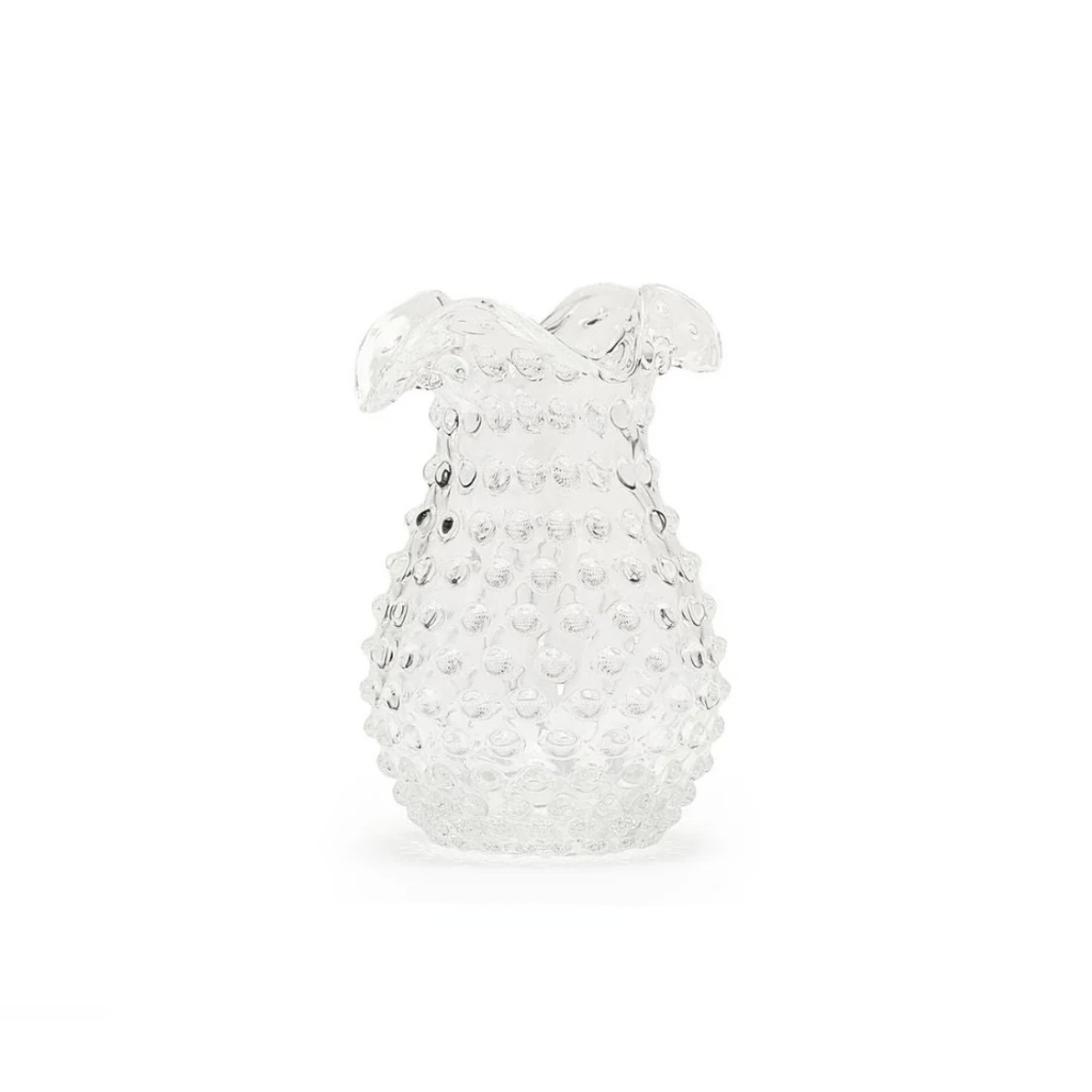 Hobnail Vase - Petal - Clear Quartz