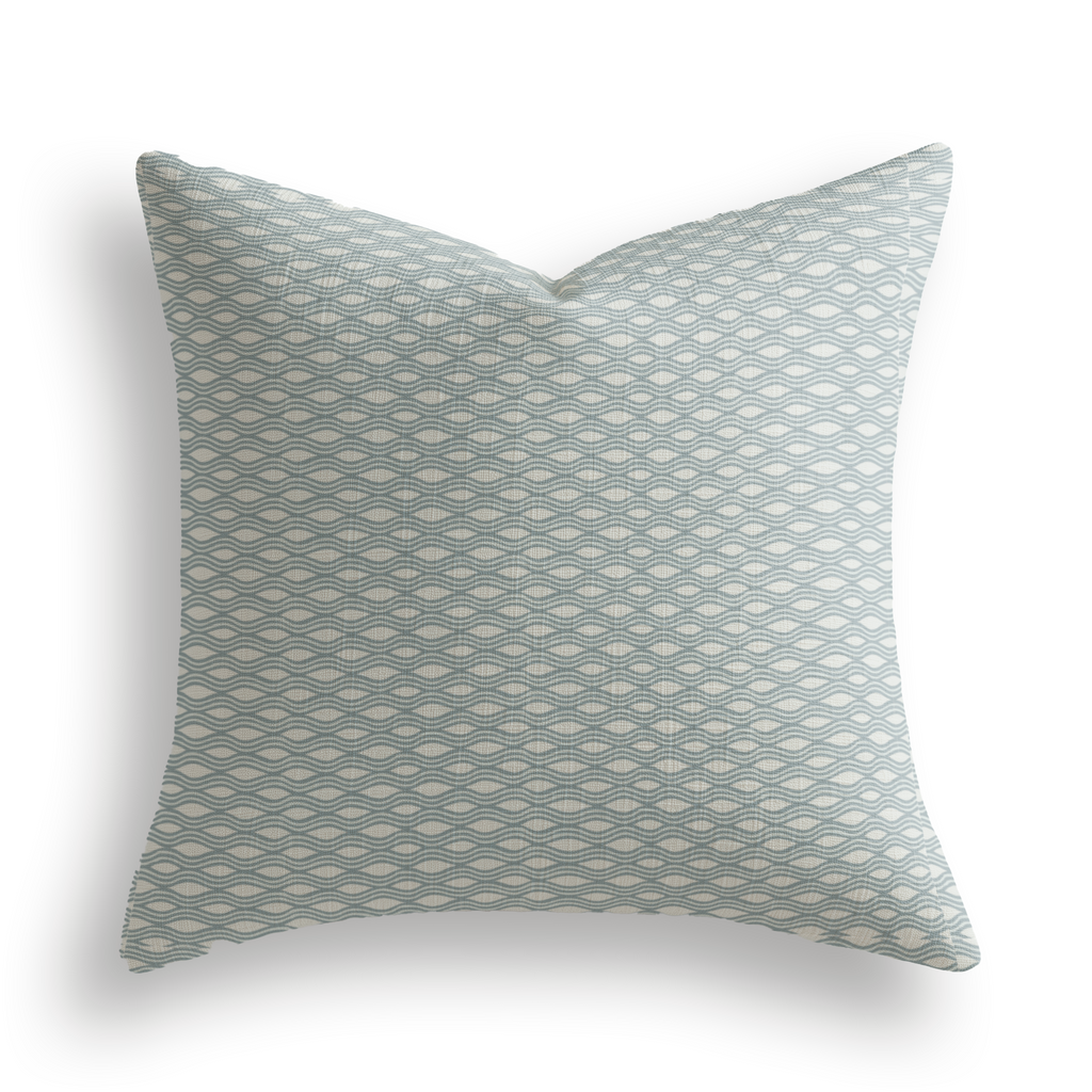 Inlet Throw Pillow in Cloud