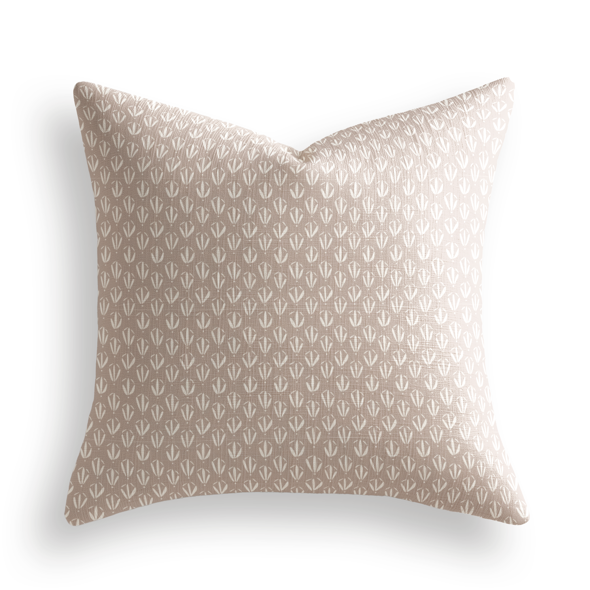 Kiawah Throw Pillow in Rosewood