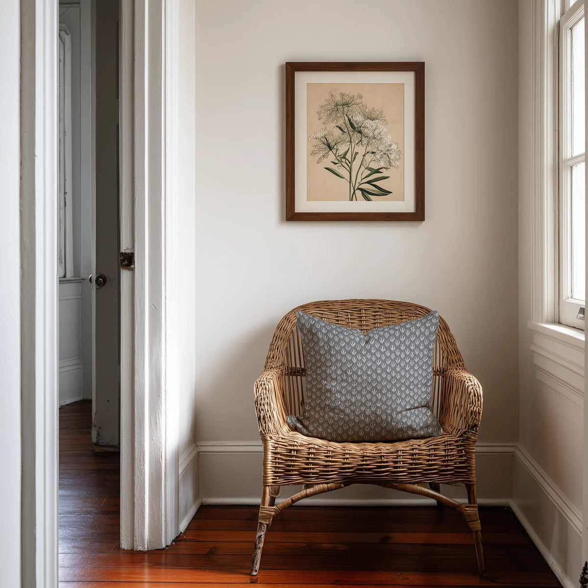 Kiawah Throw Pillow in Lake