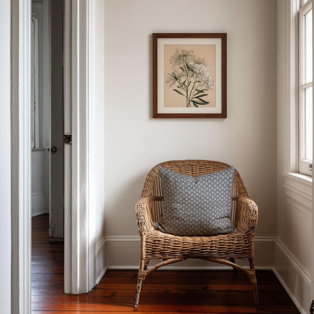 Kiawah Throw Pillow in Lake
