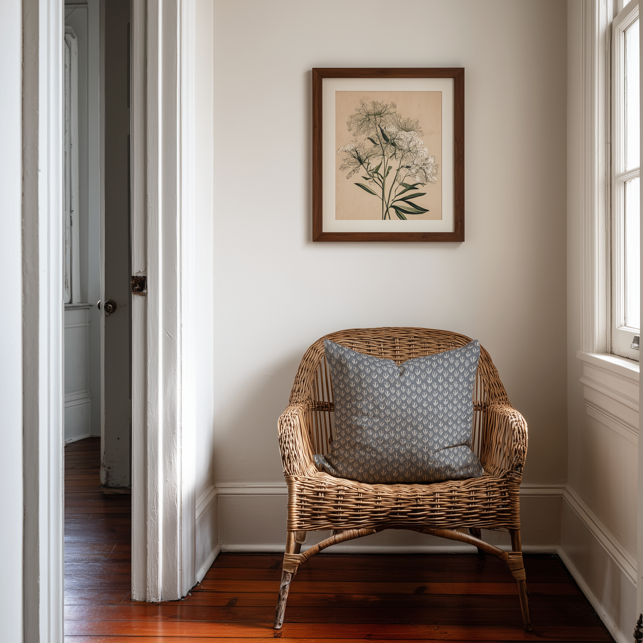 Kiawah Throw Pillow in Lake
