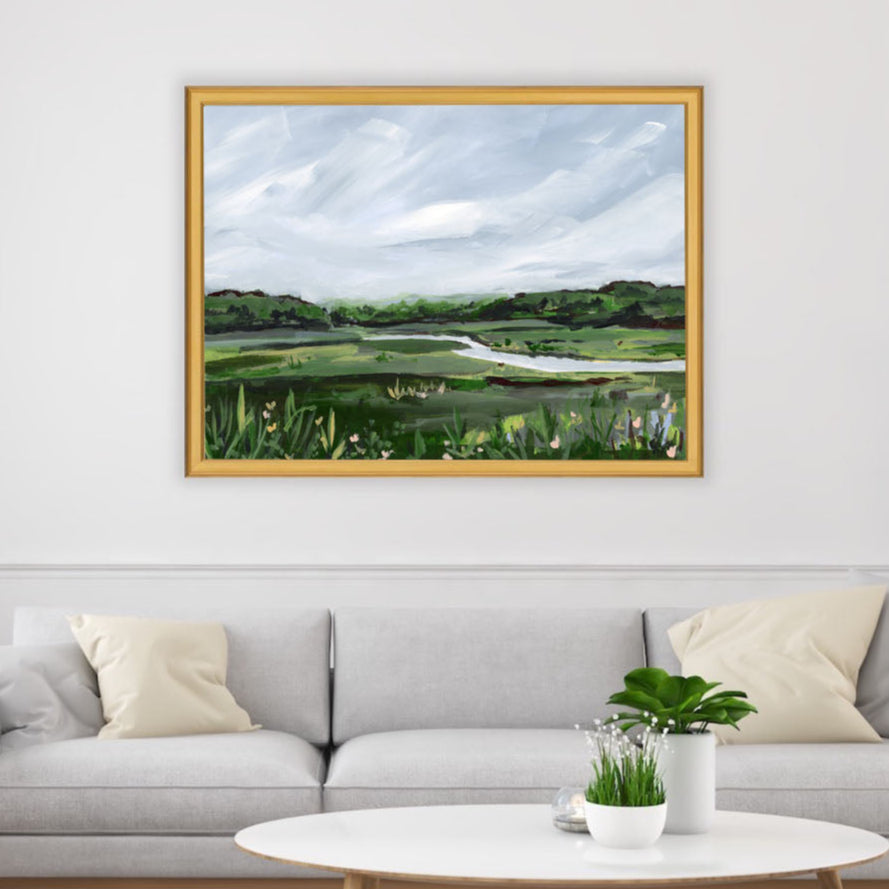 Spring Marsh, View from Woodman's, Fine Art Print
