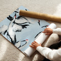 Sandhill Crane Grouping on Light Blue, Fine Art Print