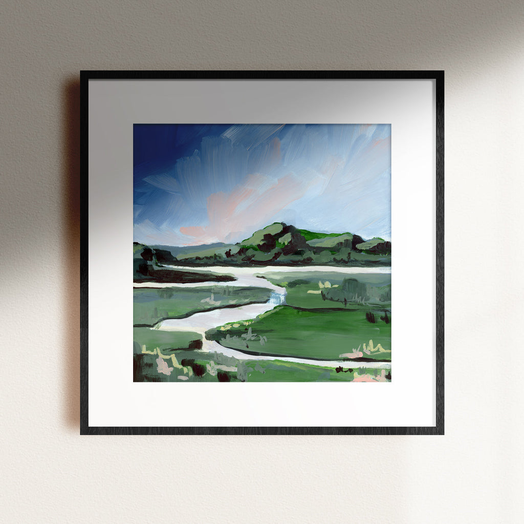 Marsh en Vert, Fine Art Print