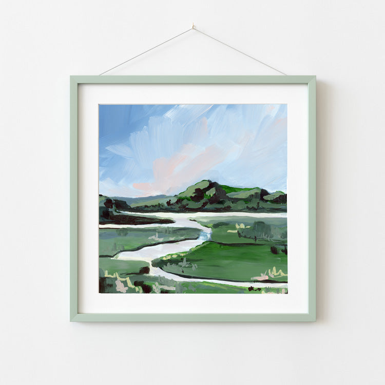 Marsh en Vert, Fine Art Print