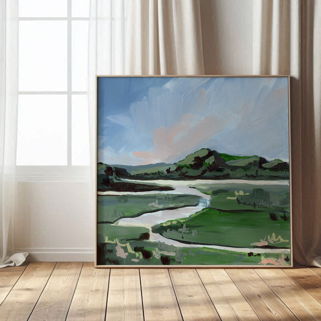 Marsh en Vert, Fine Art Print