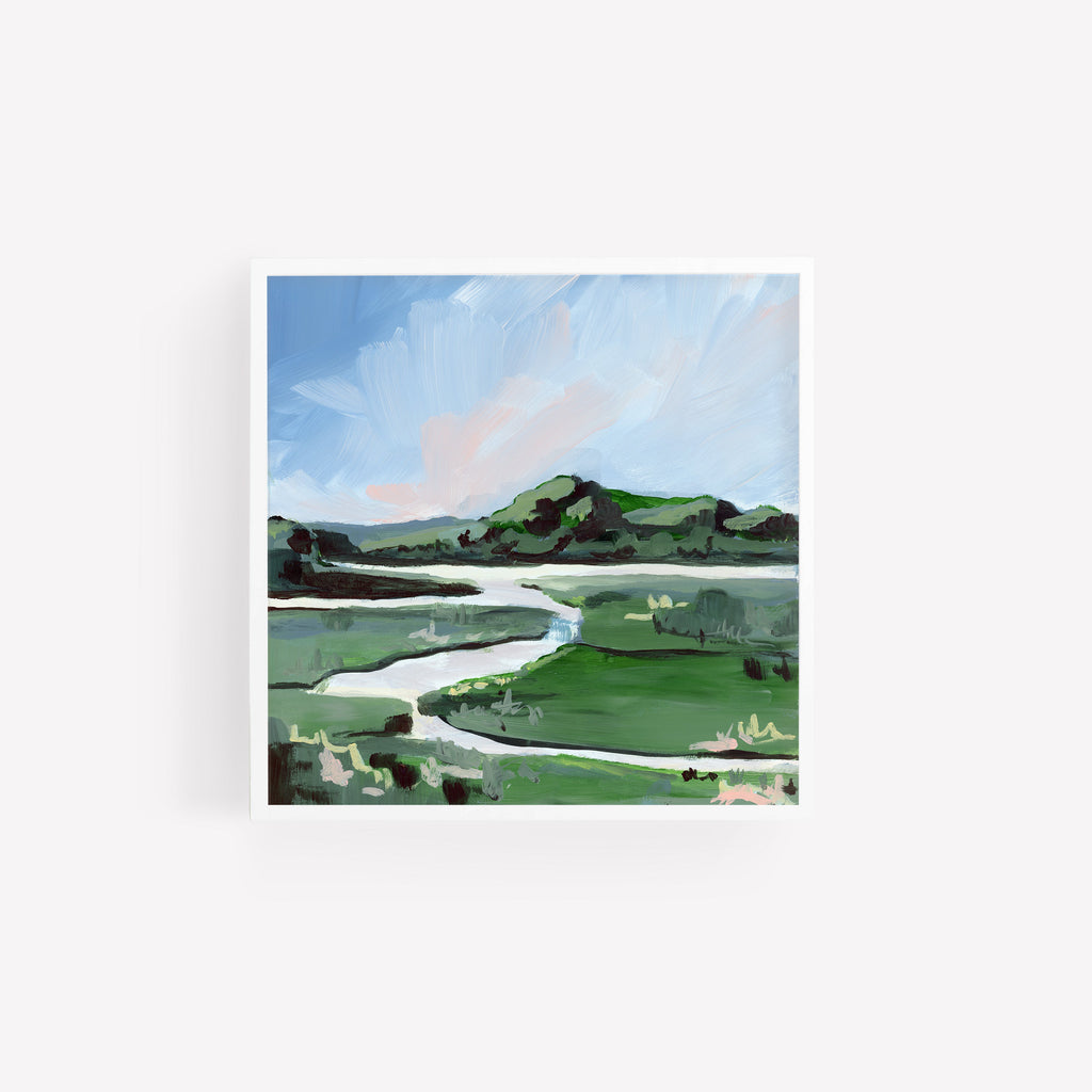 Marsh en Vert, Fine Art Print
