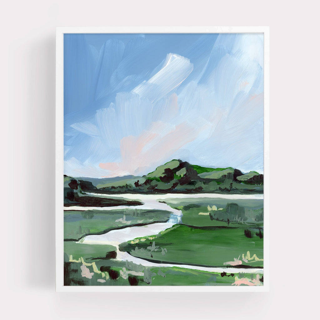 Marsh en Vert, Fine Art Print