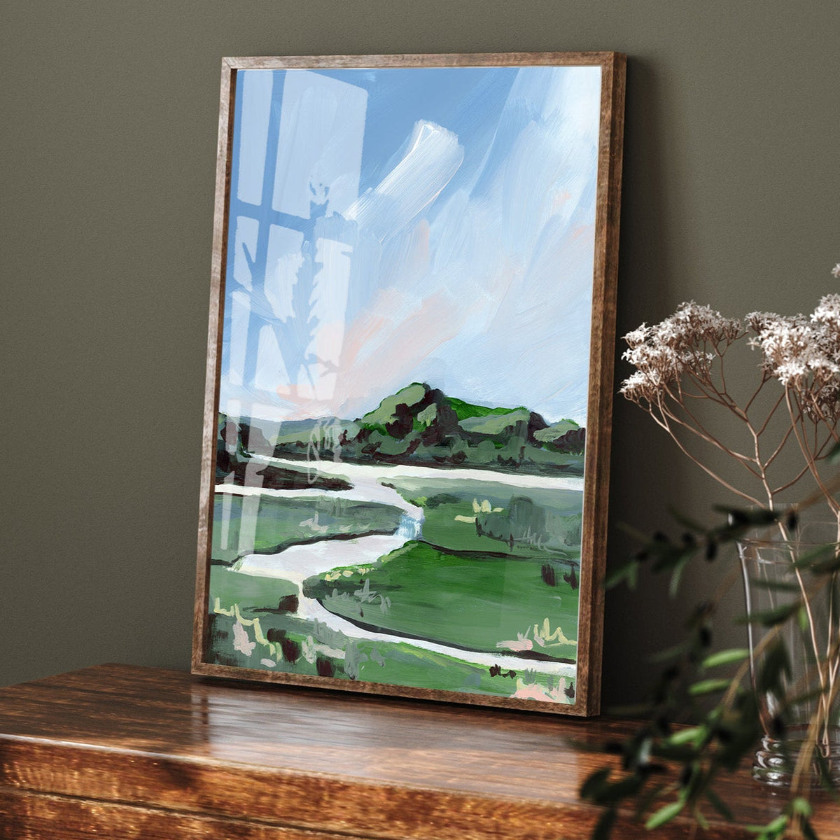 Marsh en Vert, Fine Art Print