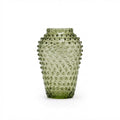 Hobnail Vase - Barrel - Moss Green