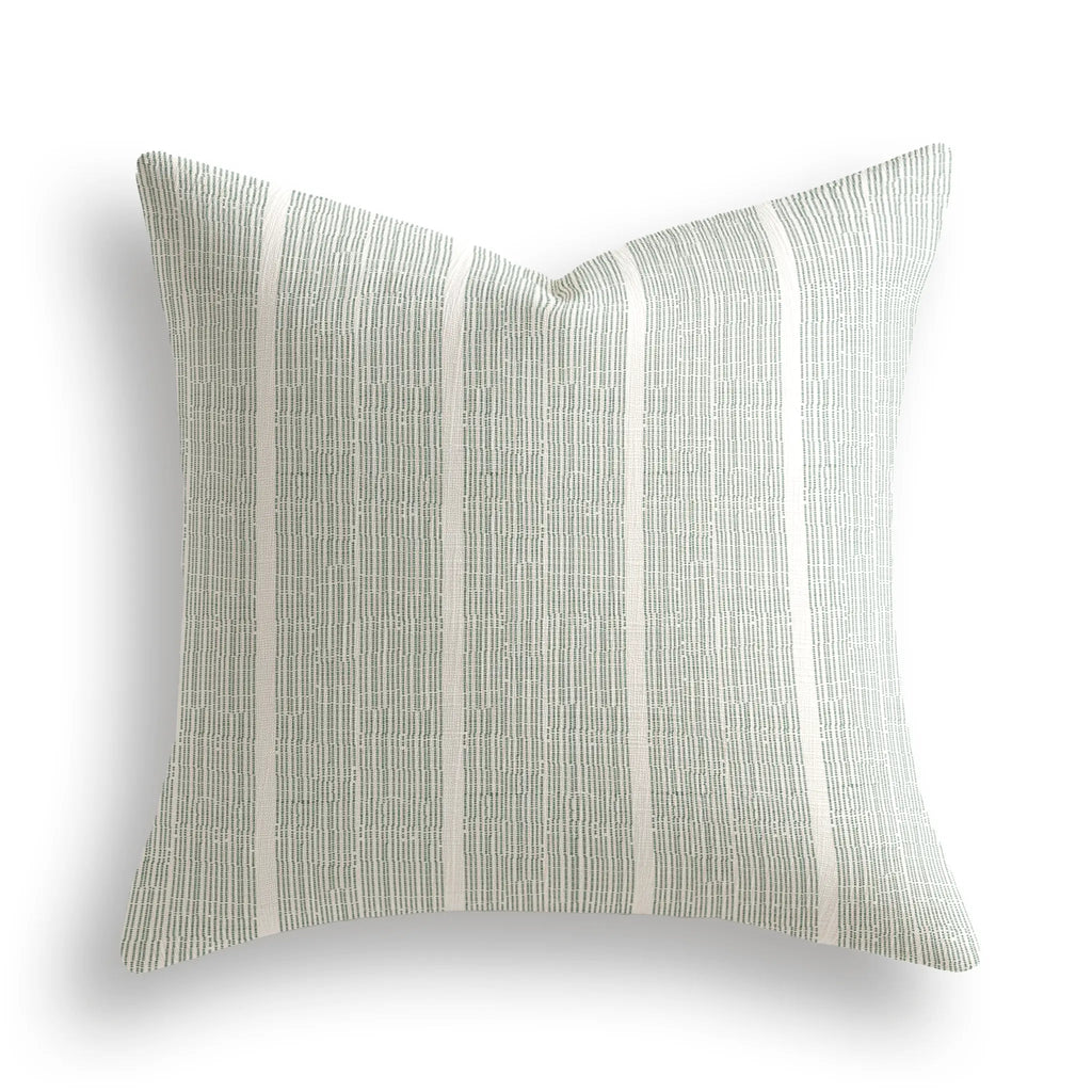 Sandbar Throw Pillow in Seaweed