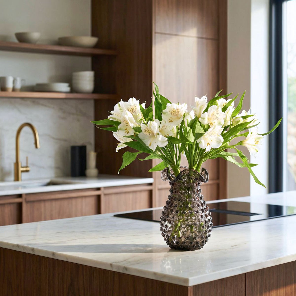Hobnail Vase - Petal - Smokey Amaro