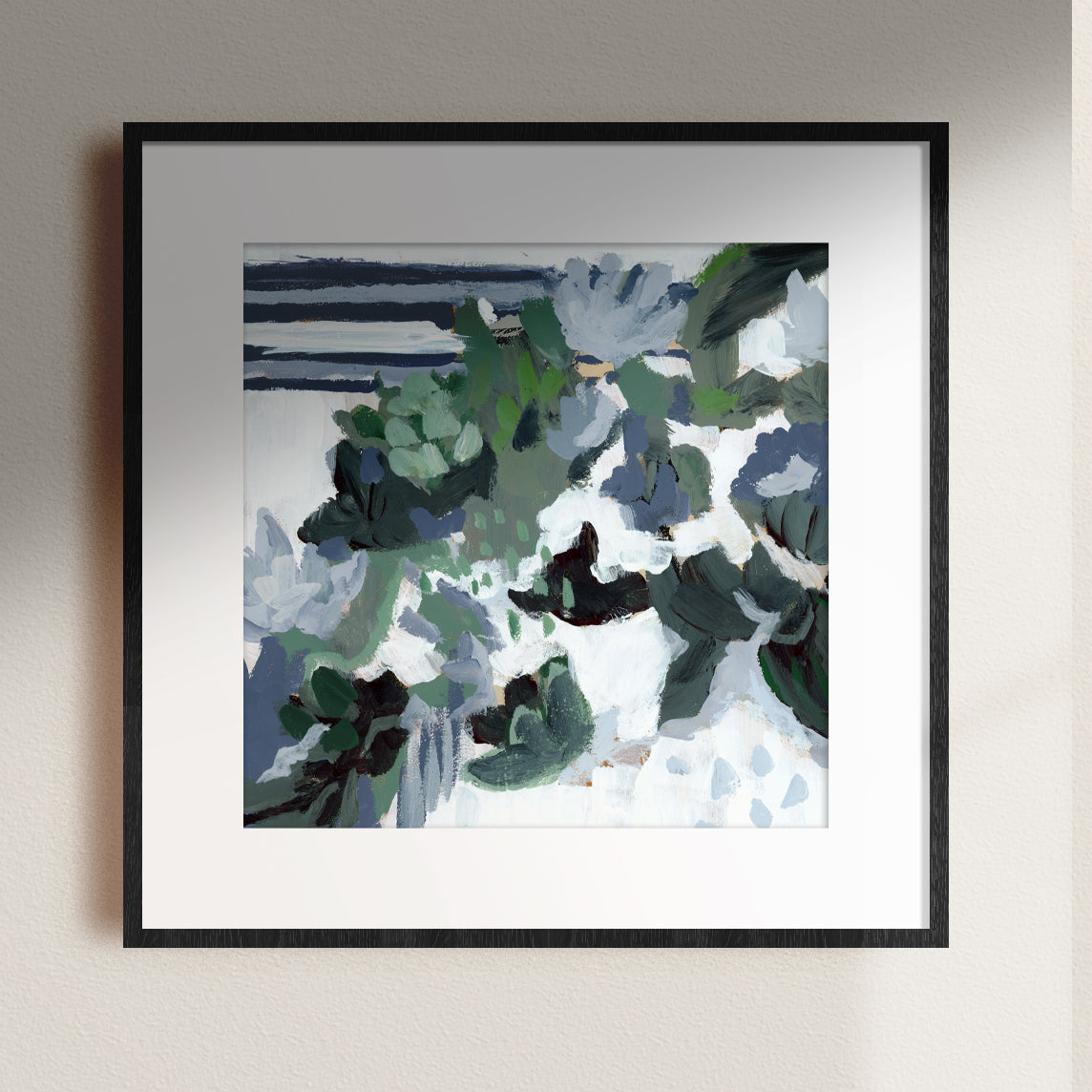 St. George's, Abstract in Blues, Fine Art Print