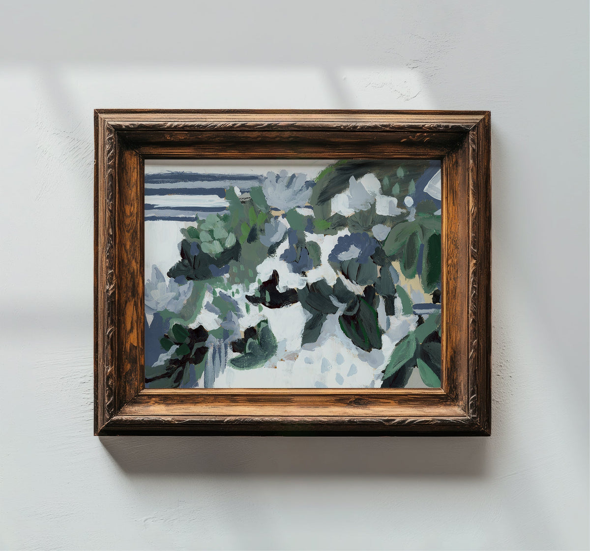 St. George's, Abstract in Blues, Fine Art Print
