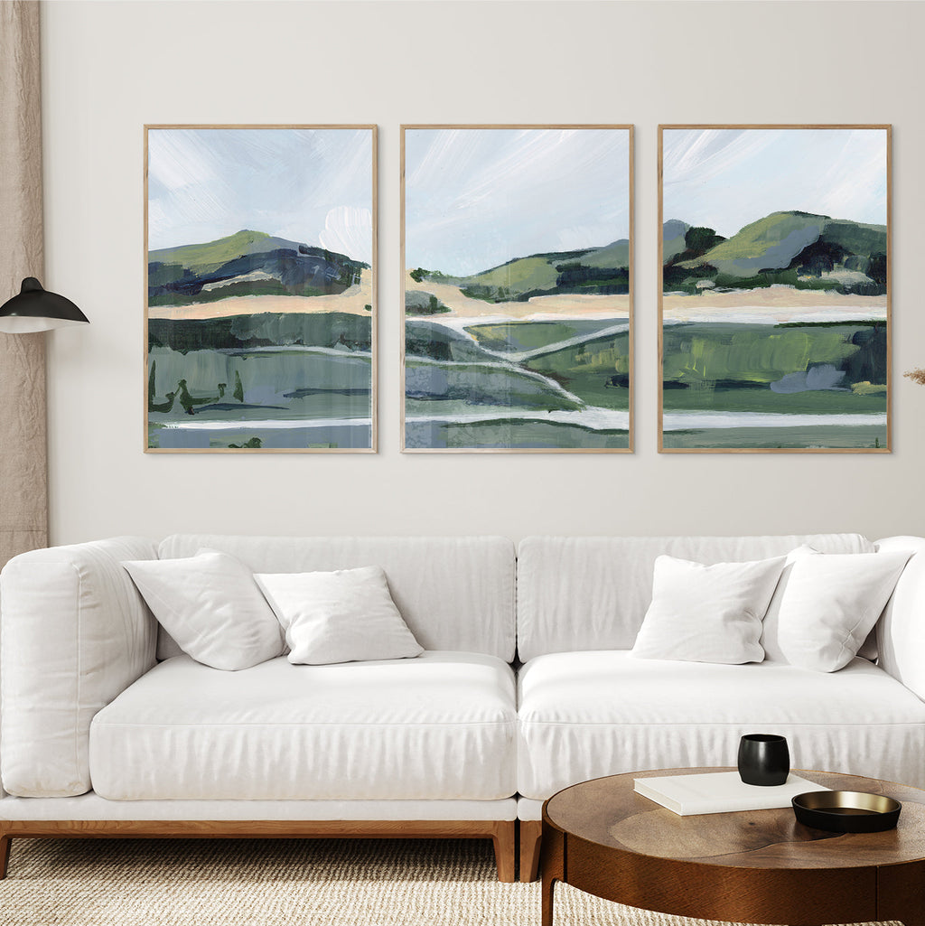 Sunfish Beach Triptych, Fine Art Prints on Paper