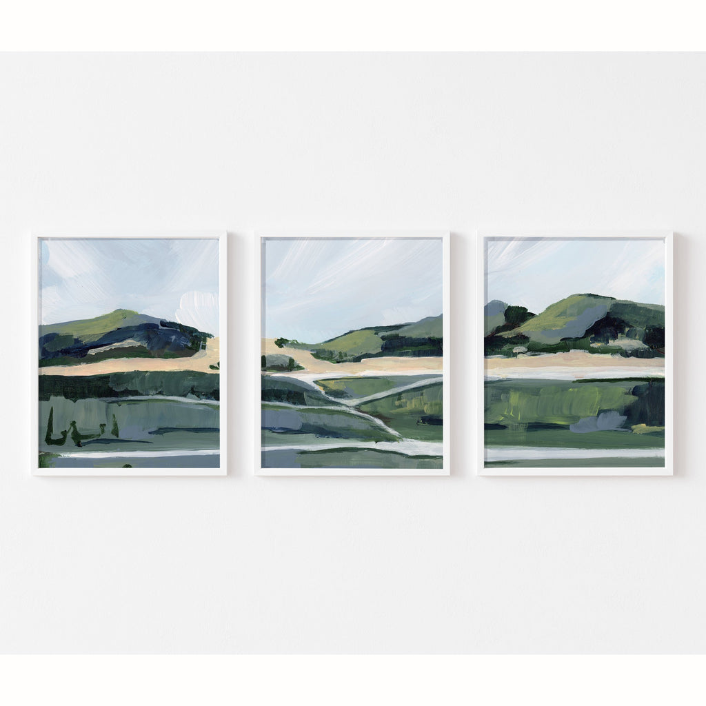 Sunfish Beach Triptych, Fine Art Prints on Paper