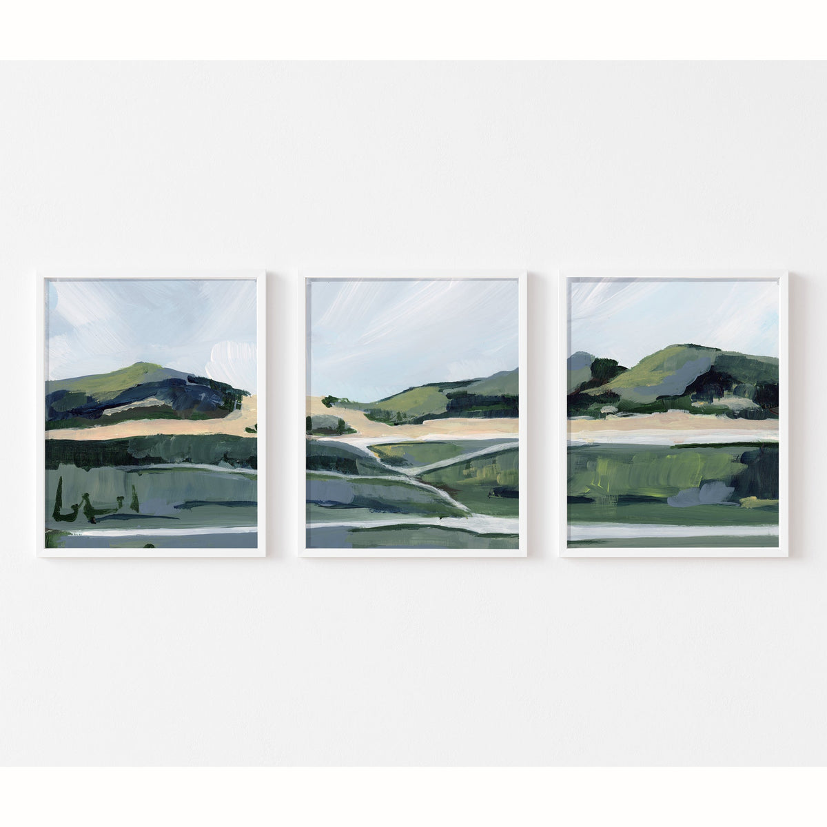 Sunfish Beach Triptych, Fine Art Prints on Paper