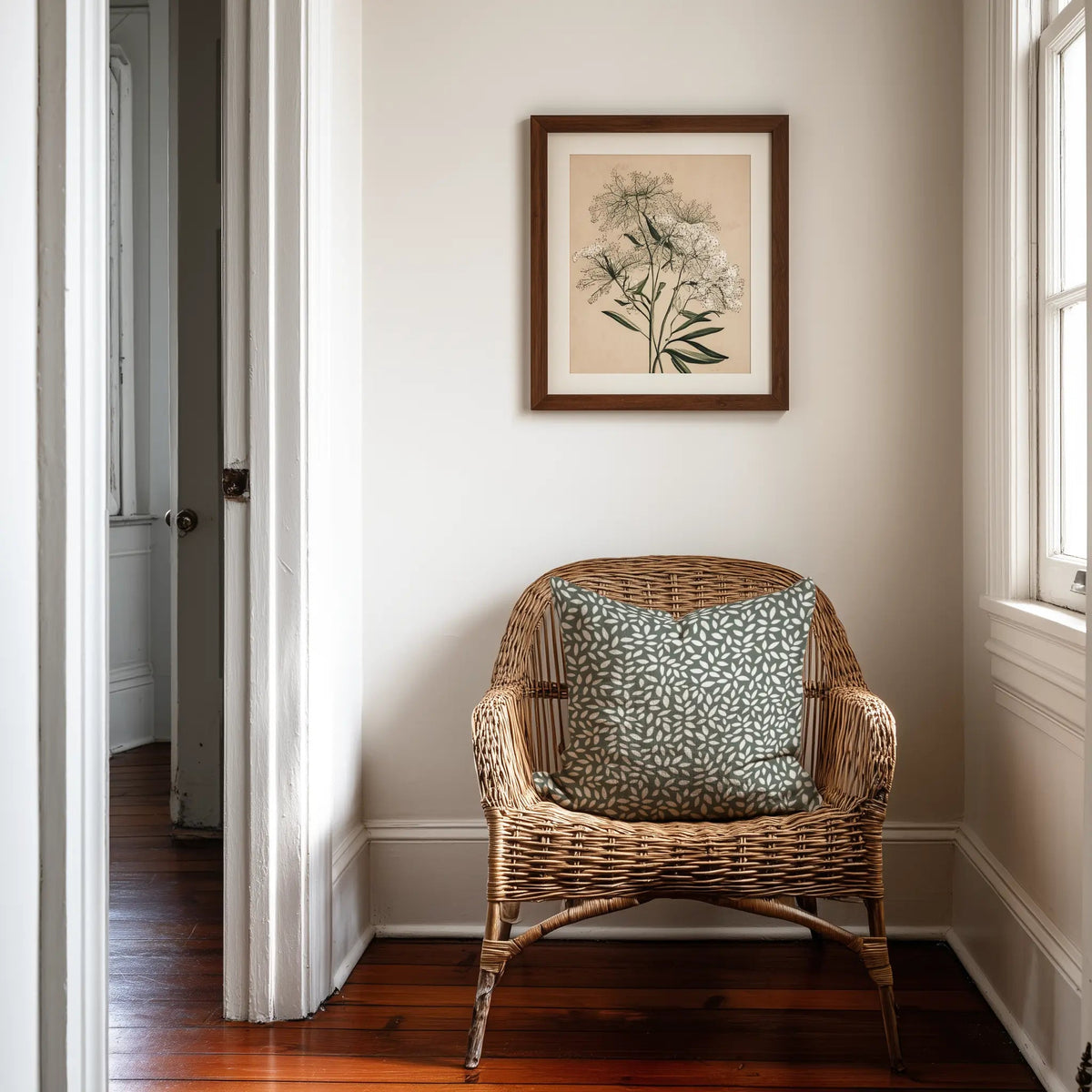 Wadmalaw Throw Pillow in Forest