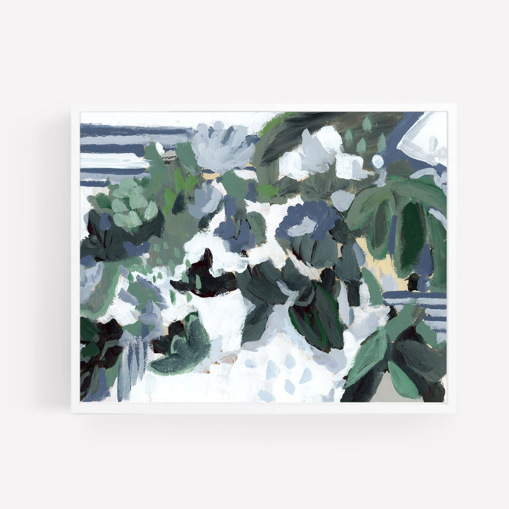 St. George's, Abstract in Blues, Fine Art Print